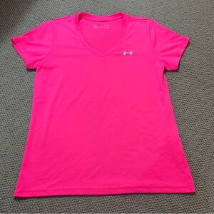 Under Armour Women's Bright Pink Short Sleeve Tee